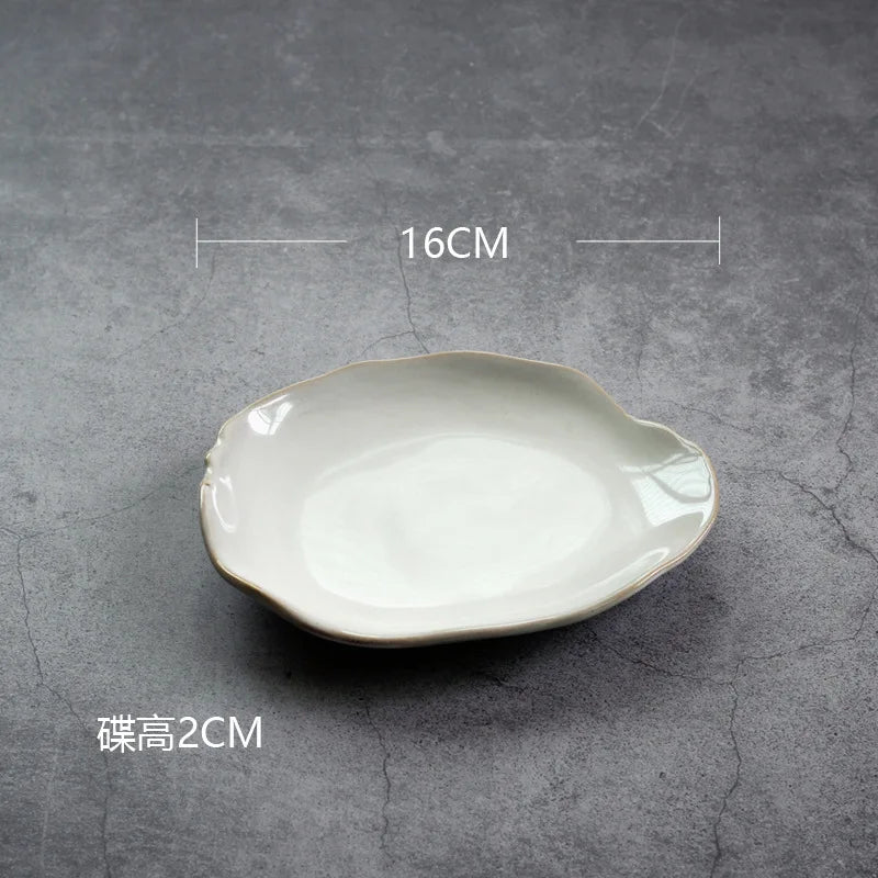 Nordic Ceramic Tableware Set - Irregular Bowls & Plates for Couples' Dining | The Couple Corner