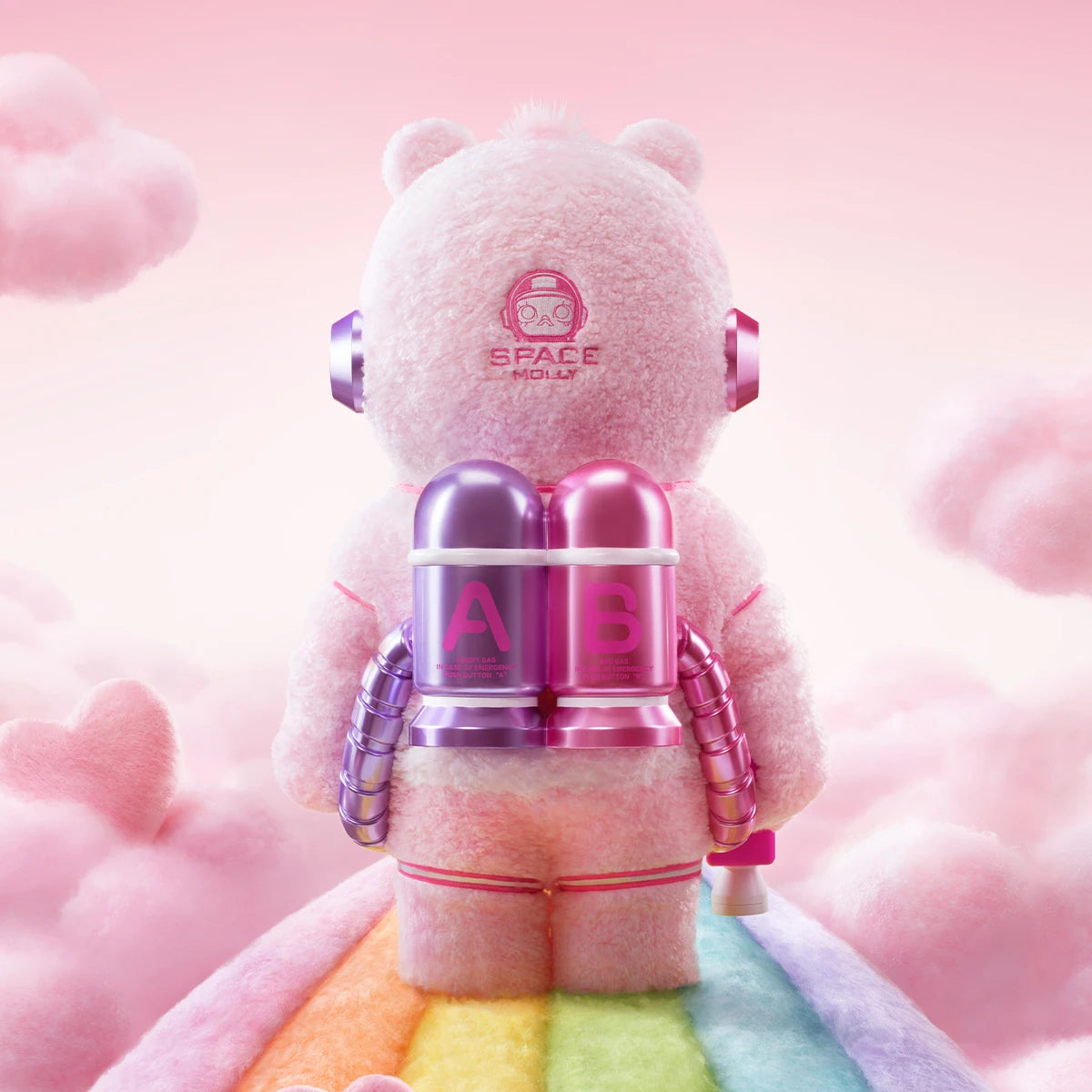 Pop Mart MEGA SPACE MOLLY 1000% Sweet Messages Bear Limited - | The Couple Corner