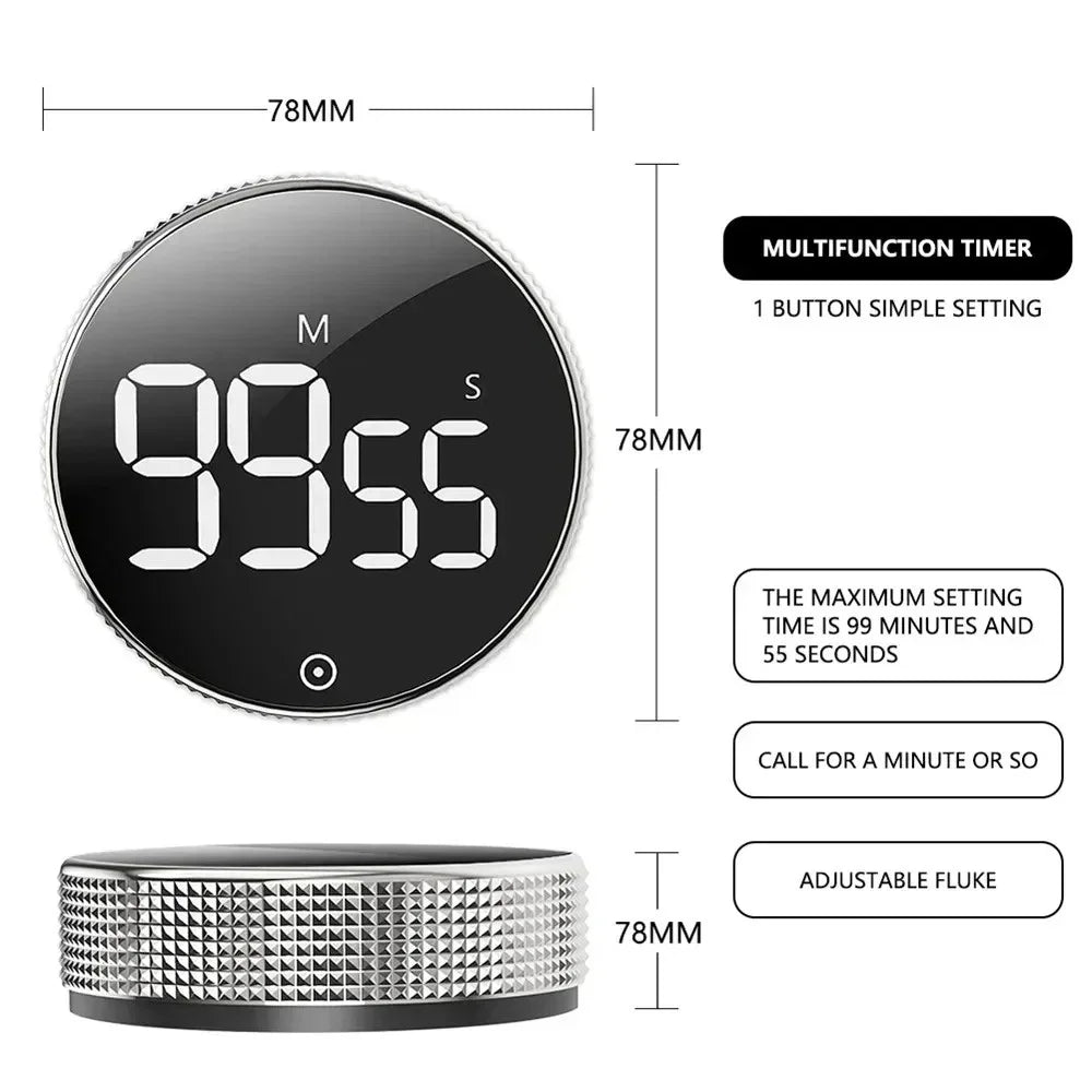 LED Digital Kitchen Timer - Magnetic Countdown Timer for Cooking & Baking | The Couple Corner