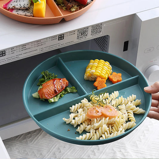 3-Compartment Divided Dinner Plate - Portion Control Plate for Couples | The Couple Corner