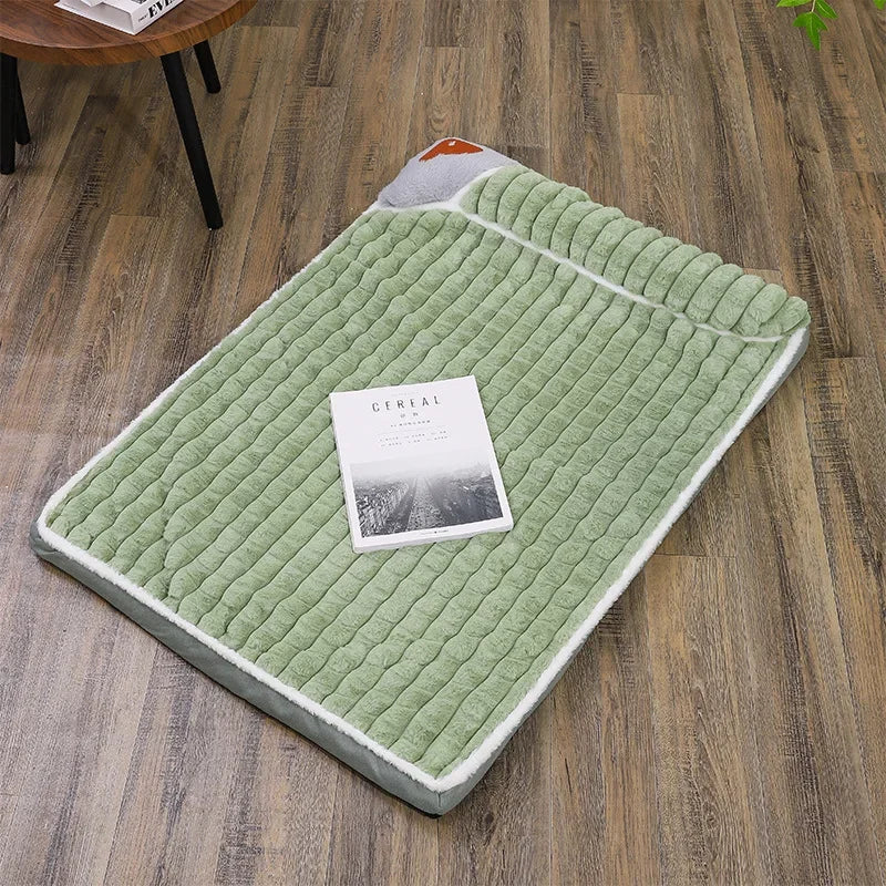 Wanwo Dog Kennel Mat - Warm Corduroy Bed with Removable Washable Cover | Pet Bed The Couple Corner