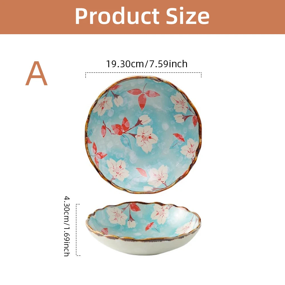 7.4-Inch Japanese Ceramic Dinner Plate - Deep Round Pasta Bowl for Couples | The Couple Corner