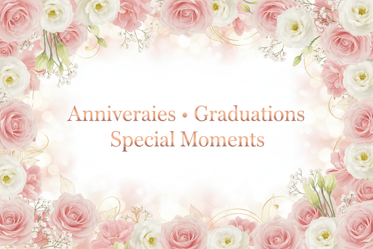 Anniversaries • Graduations • Special Moments Banner