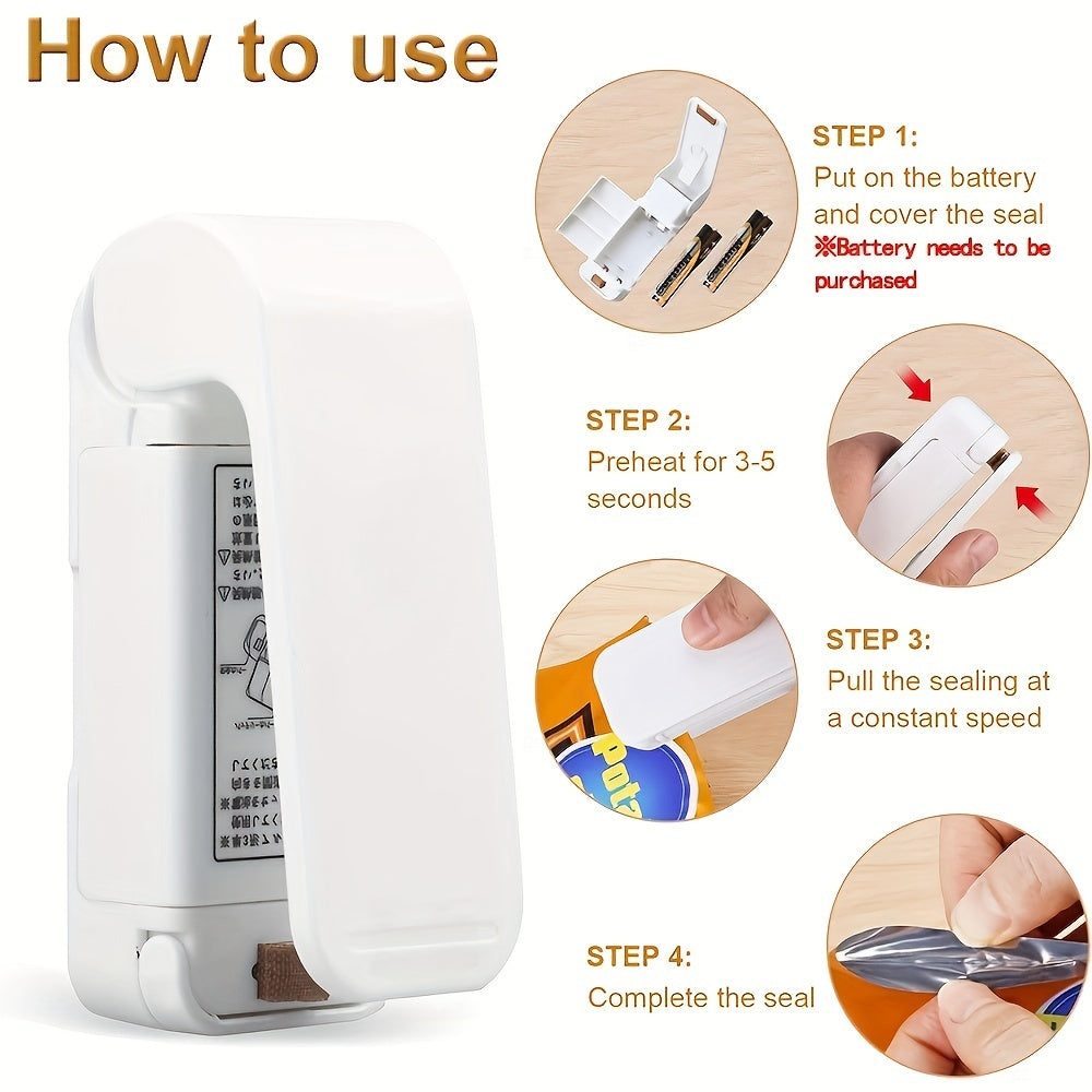 Food Saver - Cordless Mini Vacuum Sealer for Freshness Preservation & Shared Kitchen Goals