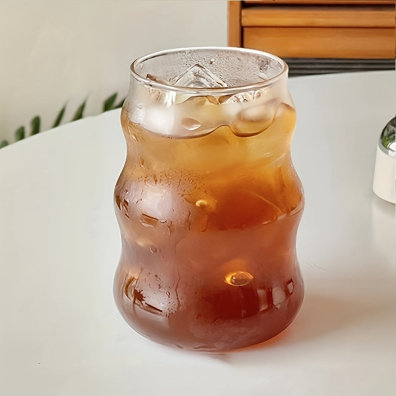 Retro Glass Tumbler - Artistic Irregular Cup for Couples' Cocktail Nights - Style 4 | The Couple Corner