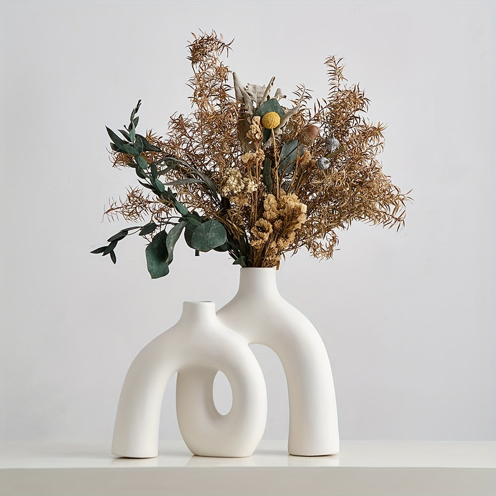 Art Deco Couples Vase - Modern Ceramic Cylinder for Romantic Flower Arrangements & Anniversary Gifts | The Couple Corner