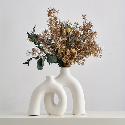 Art Deco Couples Vase - Modern Ceramic Cylinder for Romantic Flower Arrangements & Anniversary Gifts | The Couple Corner