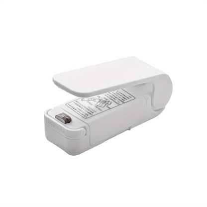 Food Saver - Cordless Mini Vacuum Sealer for Freshness Preservation & Shared Kitchen Goals - White | The Couple Corner