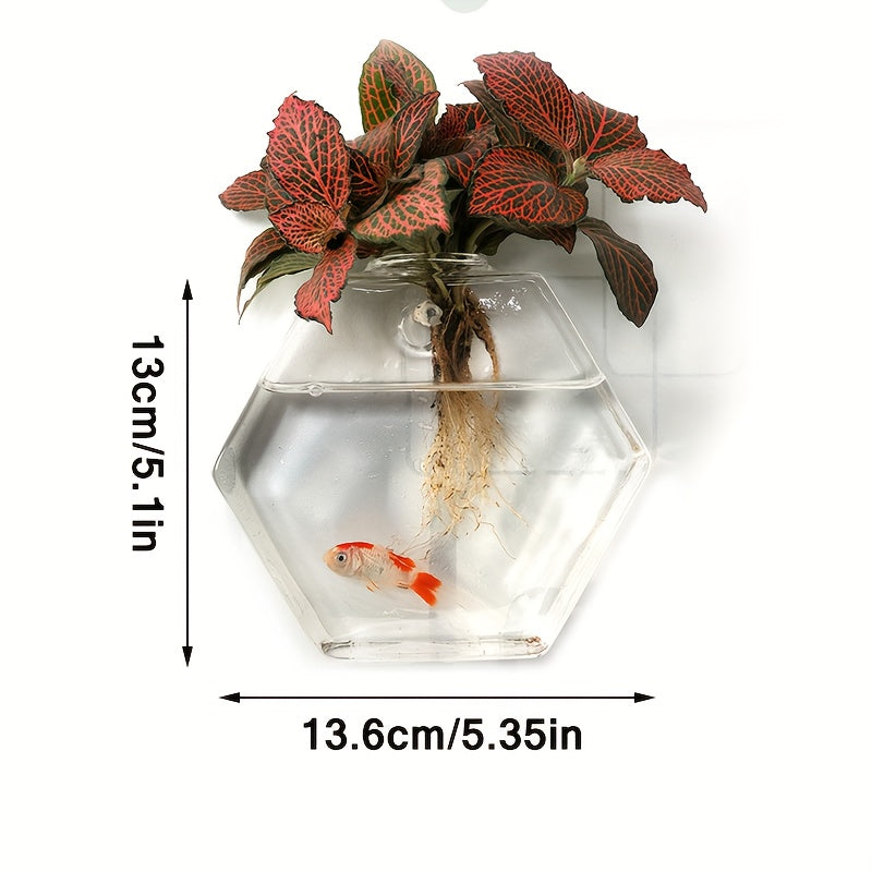 Wall Mounted Glass Planter Set - Hydroponic Plant Vase for Couples' Home | The Couple Corner