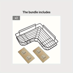 Couples' Shower Harmony Shelf - No-Drill Corner Organizer for Shared Bathroom Storage & Clutter-Free Sanctuary