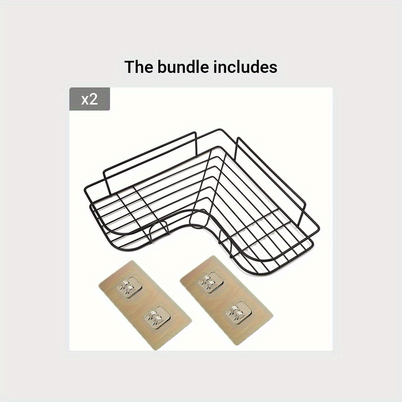 No-Drill Shower Shelf - Corner Organizer for Couples' Shared Bathroom | The Couple Corner