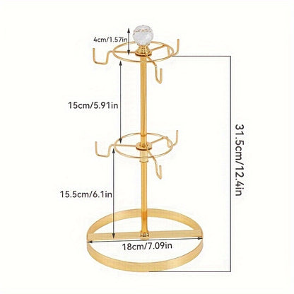 Couples Mug Display Rack - Vertical Double-Layer Holder for Shared Coffee Stations & Relationship Rituals | The Couple Corner