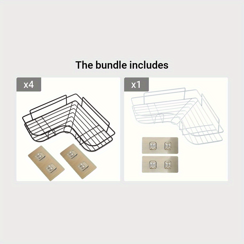 No-Drill Shower Shelf - Corner Organizer for Couples' Shared Bathroom | The Couple Corner