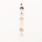 Tree of Life Sun Catcher for Couples - Gold & Purple Crystal Wind Chime for Shared Spaces & Relationship Blessings