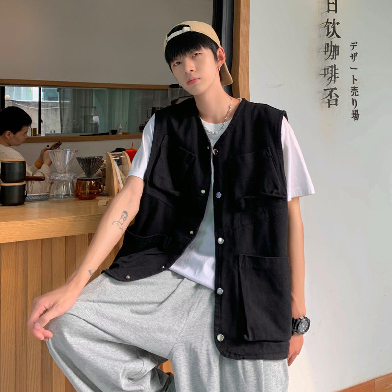 港日無袖背心外套