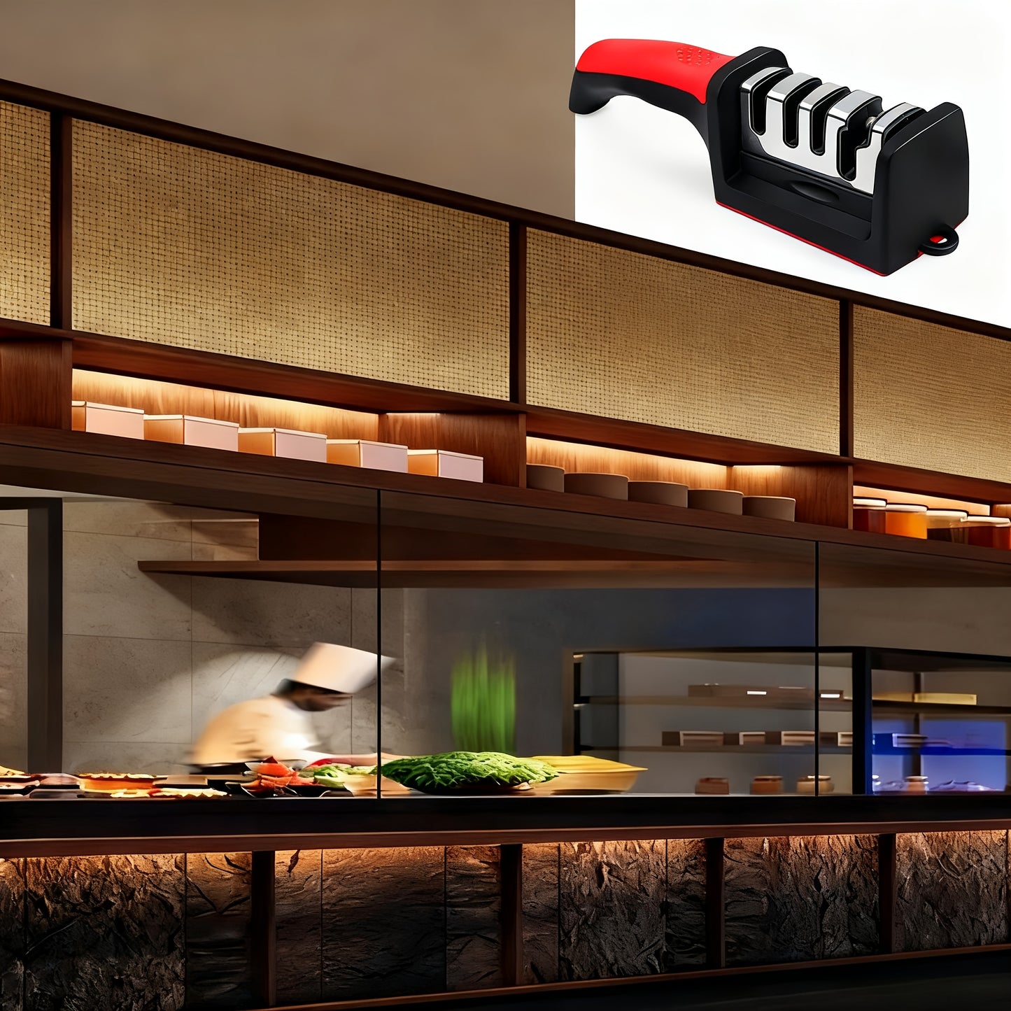 Professional Kitchen Knife Sharpener - 4-Stage Sharpening System for Couples | The Couple Corner