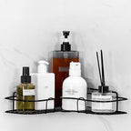 Couples' Shower Harmony Shelf - No-Drill Corner Organizer for Shared Bathroom Storage & Clutter-Free Sanctuary