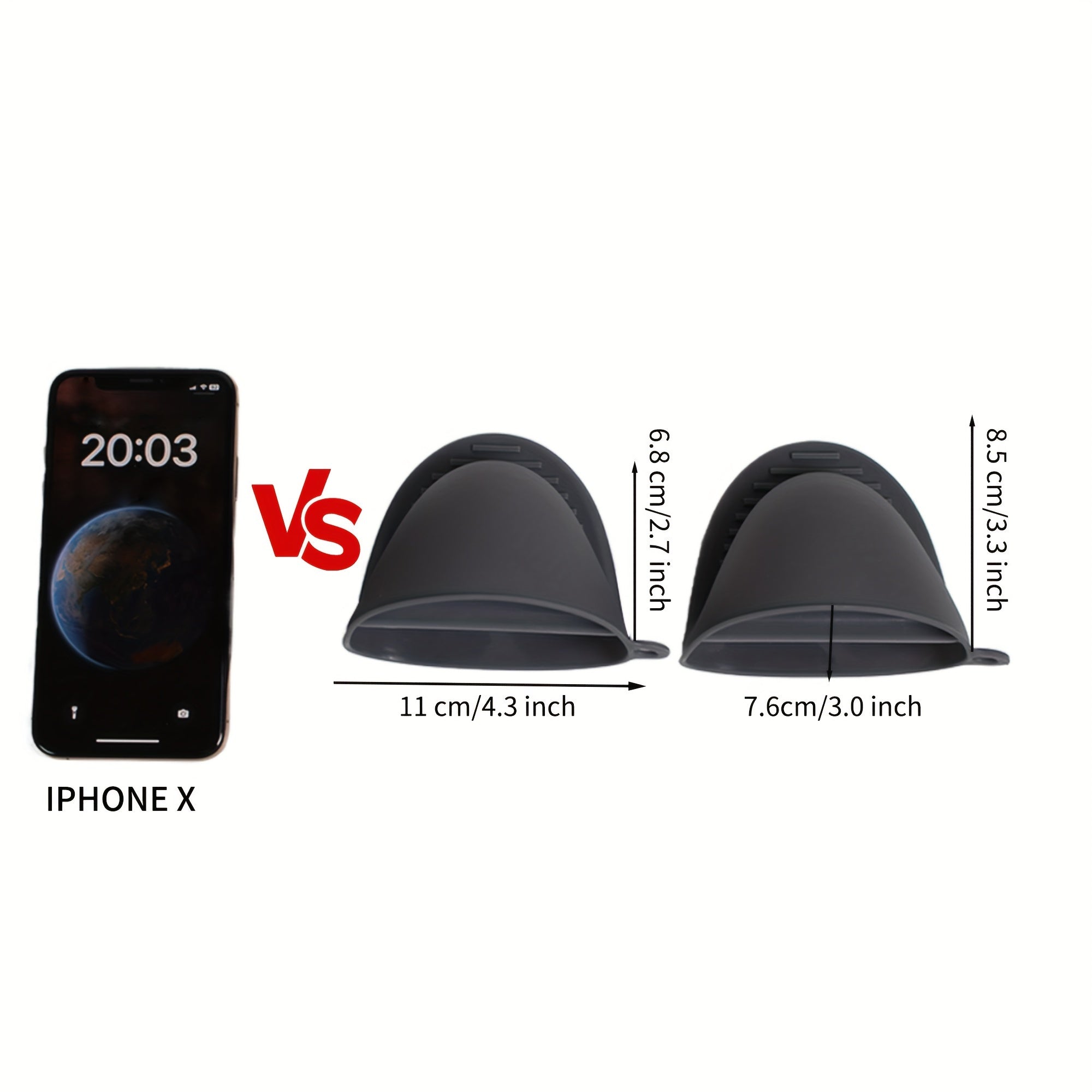 Couples Kitchen Mitts Set - Heat Resistant Silicone Oven Gloves for Safe Cooking & Baking Together