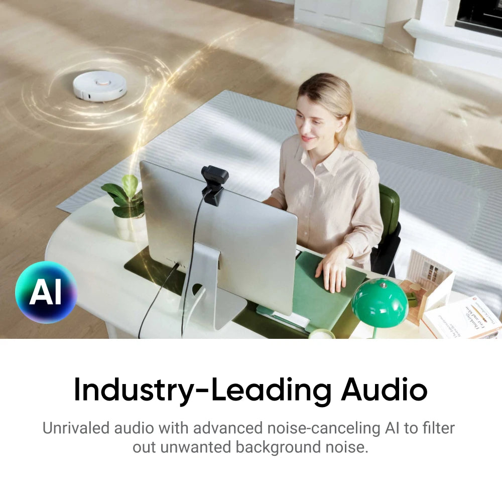 Insta360 Link 2 & 2C- PTZ 4K Webcam for PC/Mac, 1/2" Sensor, AI Tracking, HDR, AI Noise-Canceling Mic, Gesture Control | Webcam The Couple Corner