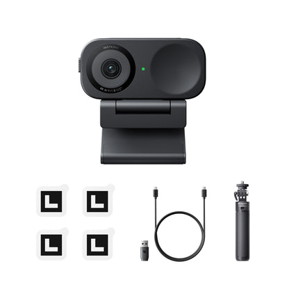 Insta360 Link 2 & 2C- PTZ 4K Webcam for PC/Mac, 1/2" Sensor, AI Tracking, HDR, AI Noise-Canceling Mic, Gesture Control | Webcam The Couple Corner