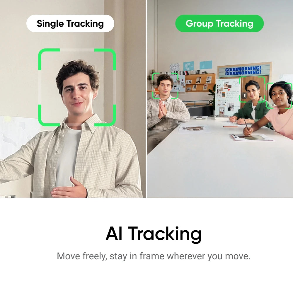 Insta360 Link 2 & 2C- PTZ 4K Webcam for PC/Mac, 1/2" Sensor, AI Tracking, HDR, AI Noise-Canceling Mic, Gesture Control | Webcam The Couple Corner