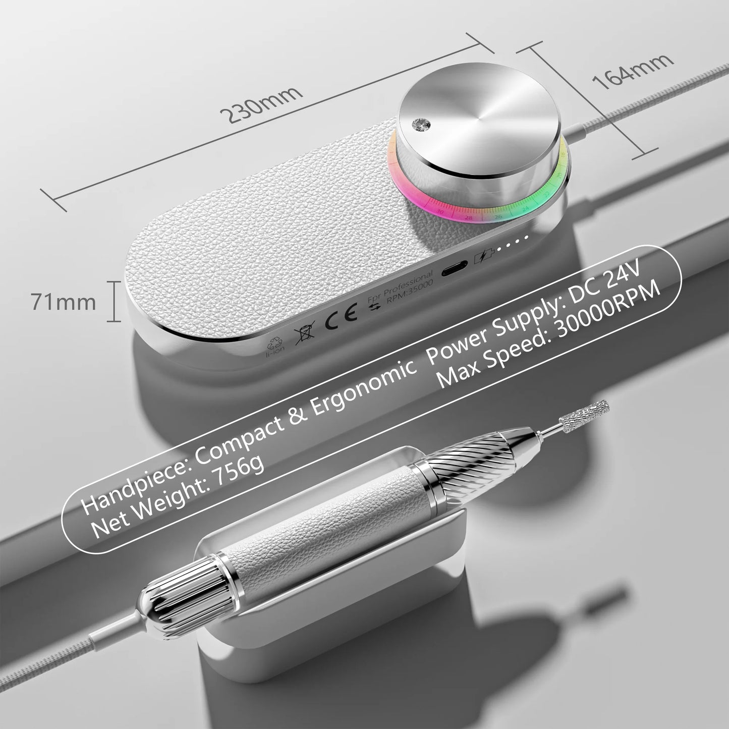 Professional Rechargeable Nail Drill - Anniversary Gift for Her | The Couple Corner