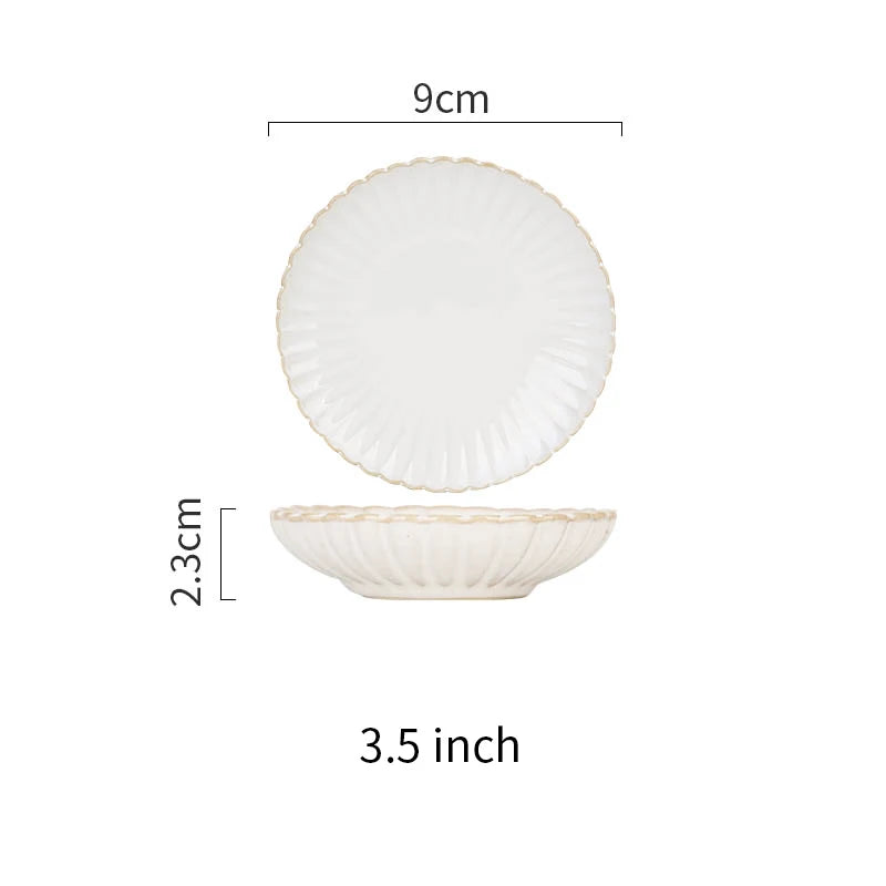 White Ceramic Dinnerware Set - Nordic Plates, Bowls, Mugs