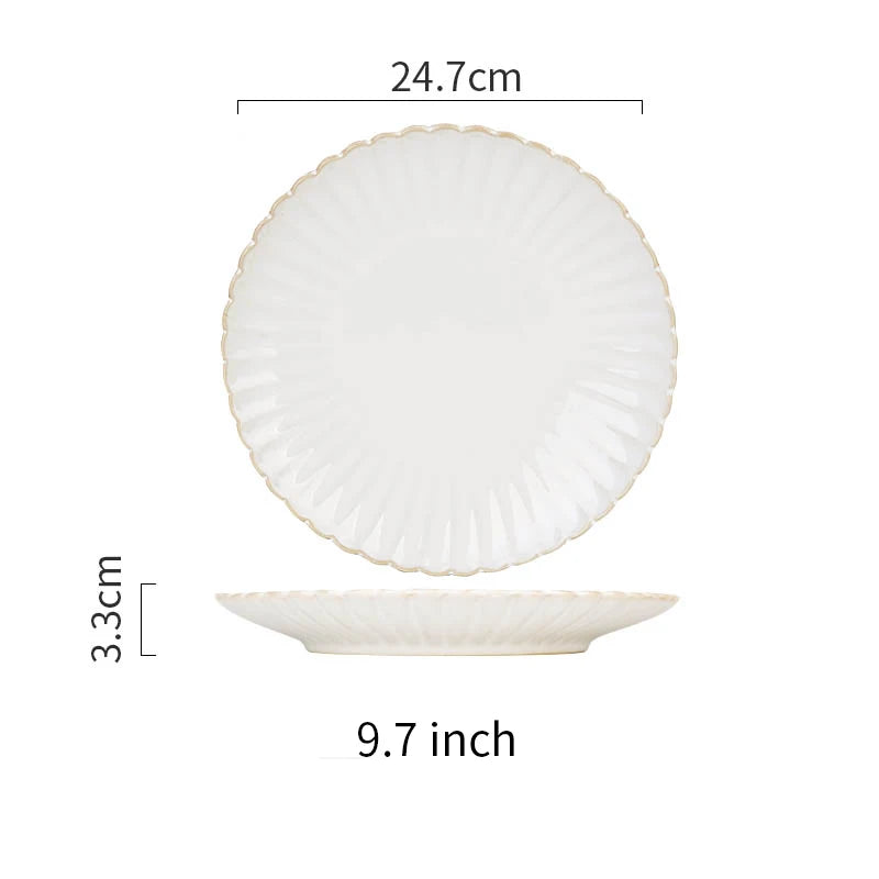 White Ceramic Dinnerware Set - Nordic Plates, Bowls, Mugs | The Couple Corner