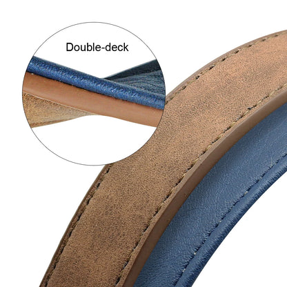 Didog 4ft Double Layer Leather Dog Leash - Padded Handle for Medium & Large Dogs | Dog Leash The Couple Corner