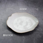 Nordic Ceramic Tableware Set - Irregular Bowls, Plates, Dishes