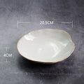 Nordic Ceramic Tableware Set - Irregular Bowls, Plates, Dishes