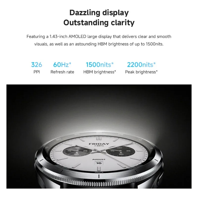 Xiaomi Watch S4 - 1.43" AMOLED Smartwatch with NFC & 150+ Sports Modes | Smart Watches The Couple Corner
