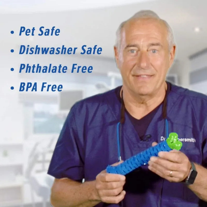 Dog Molar Chew Stick - Food Grade Bone Shape Rubber Teething Toy for Small Dogs | Dog Toy The Couple Corner