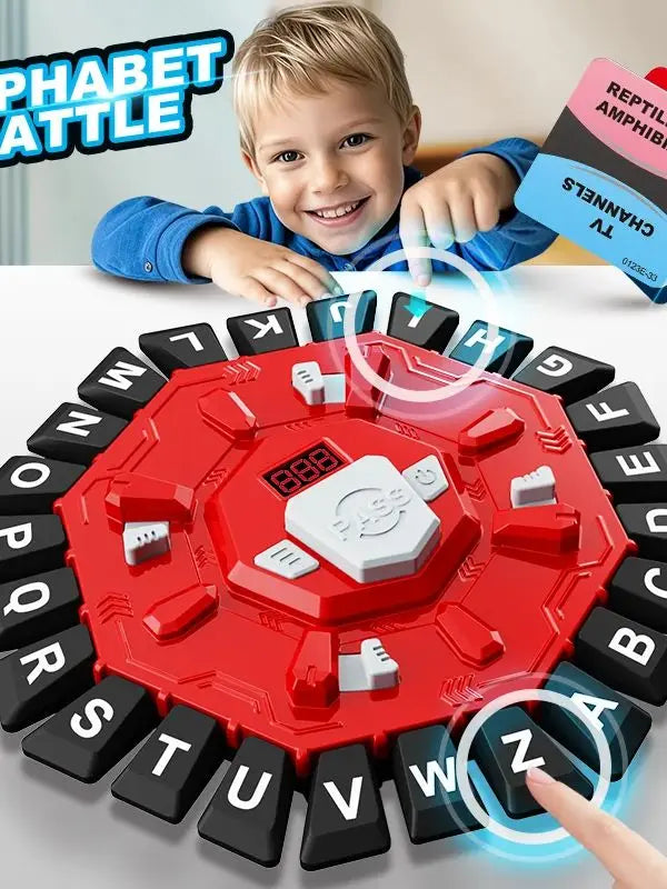 Word Game Family Board Game - Digital Timer & 24-Letter Fast-Paced Learning Game | The Couple Corner