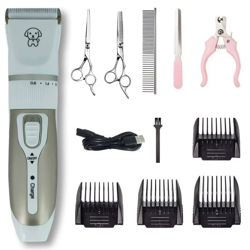 RikiSky Professional Dog Clipper - Rechargeable Hair Trimmer Set