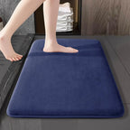 Couples' Spa Bath Mat - Luxury Coral Velvet Floor Mat for Shared Bathroom Safety & Morning Rituals