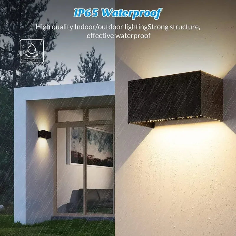 Aluminum LED Outdoor Wall Lamp - Waterproof IP65 Porch & Garden Light | The Couple Corner