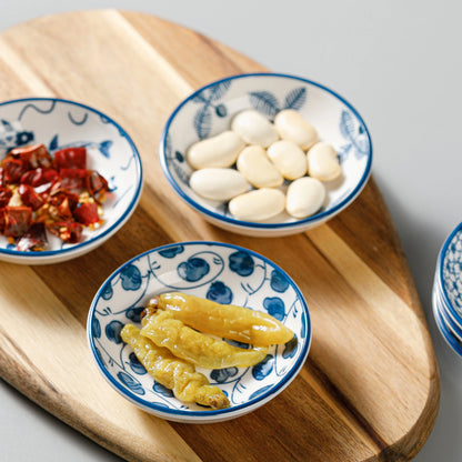 6-Piece Mini Ceramic Sauce Dish Set - Retro Chinese Style for Couples | The Couple Corner