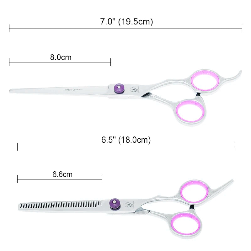 Meisha 7" Professional Dog Grooming Scissors - Japanese Steel Pet Shears Set | Pet Grooming Tool The Couple Corner