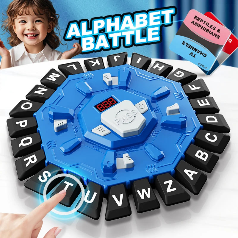 Word Game Family Board Game - Digital Timer & 24-Letter Fast-Paced Learning Game | The Couple Corner