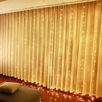LED Curtain Lights - 8 Lighting Modes with Remote for Couples' Date Nights & Anniversary Celebrations