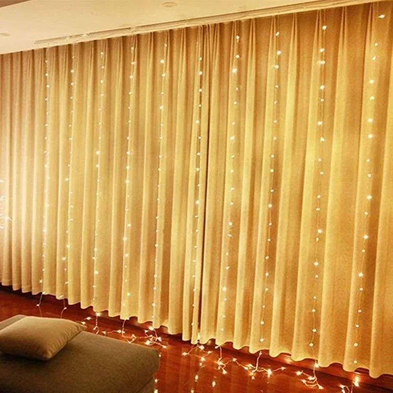 LED Curtain Lights - Create Romantic Ambiance for Date Nights at Home | The Couple Corner
