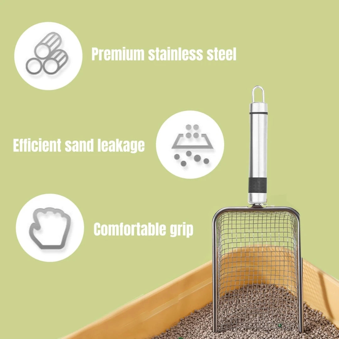 Pet Cleaning Tool Metal Aluminum Alloy Cat Litter Scoop