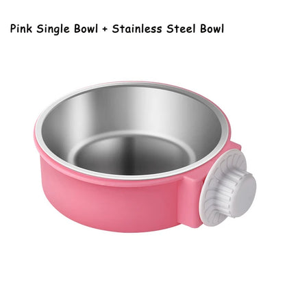 Hanging Pet Feeding Bowl - Non-Slip Stainless Steel for Cats & Dogs | Pet Bowl The Couple Corner