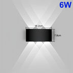 Romantic Up & Down Wall Lamp - Waterproof LED Mood Lighting for Couples' Bedroom, Balcony & Outdoor Spaces