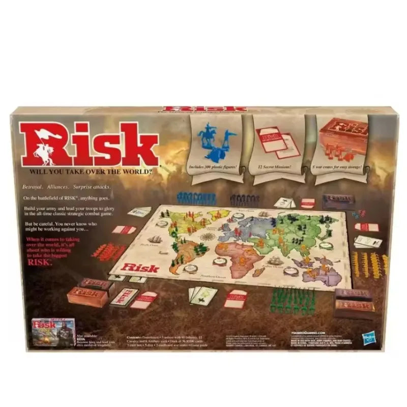 Risk Strategic Conquest Board Game - 2-5 Player War Strategy Game | The Couple Corner