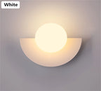 Romantic Sphere Wall Sconce - Up & Down Glow LED Ball Lamp for Couples' Bedroom & Hallway Ambiance