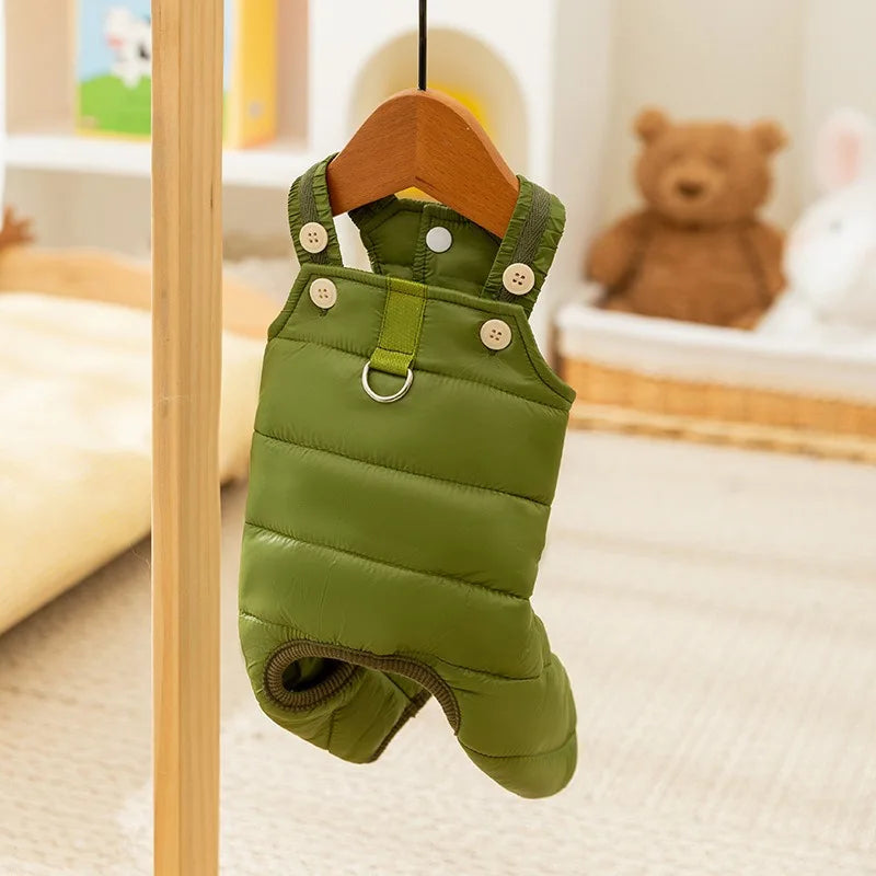 Dog Winter Jacket Onesie - Warm Four-Leg Cotton Jumpsuit for Small Dogs | Dog Clothing The Couple Corner