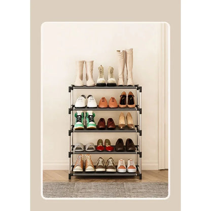Metal Shoe Rack - Modern Space-Saving Footwear Organizer for Couples | The Couple Corner