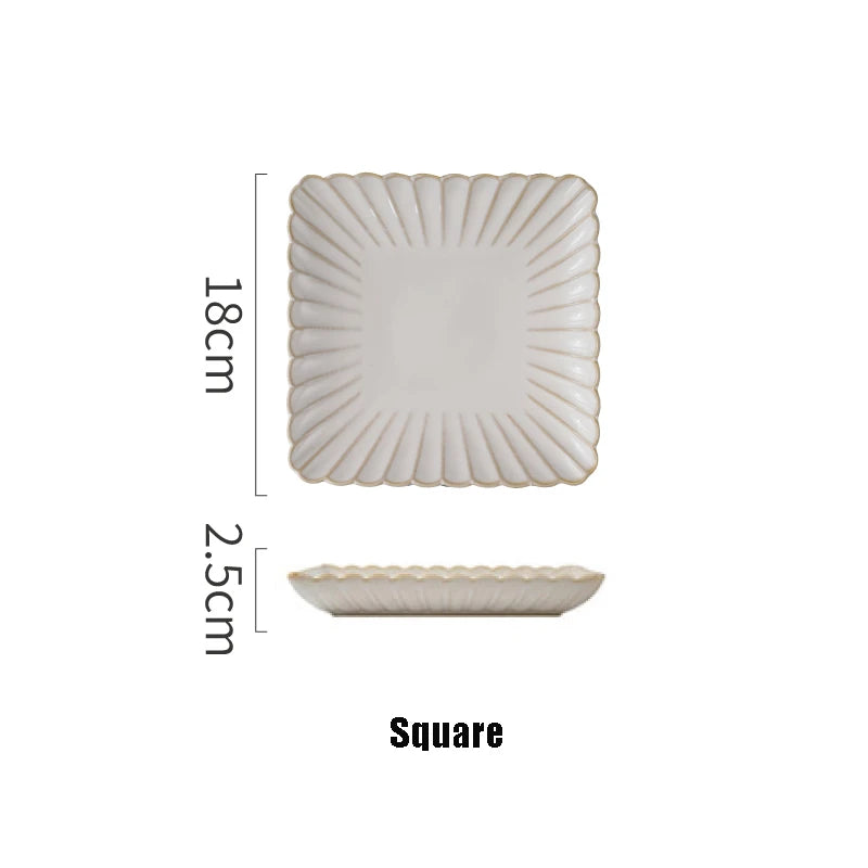 White Ceramic Dinnerware Set - Nordic Plates, Bowls, Mugs